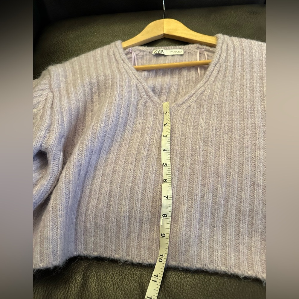 ZARA Cropped Sweater – Size Small 💜 - Picture 10 of 10